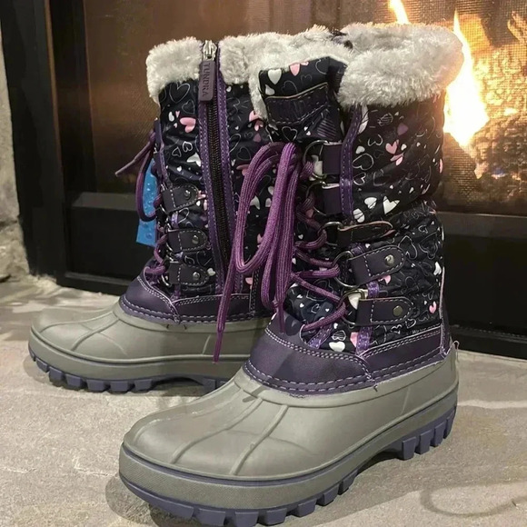 Tundra Perth Water resistant Thermolite insulation, zip up faux fur, snow boots - Picture 6 of 14
